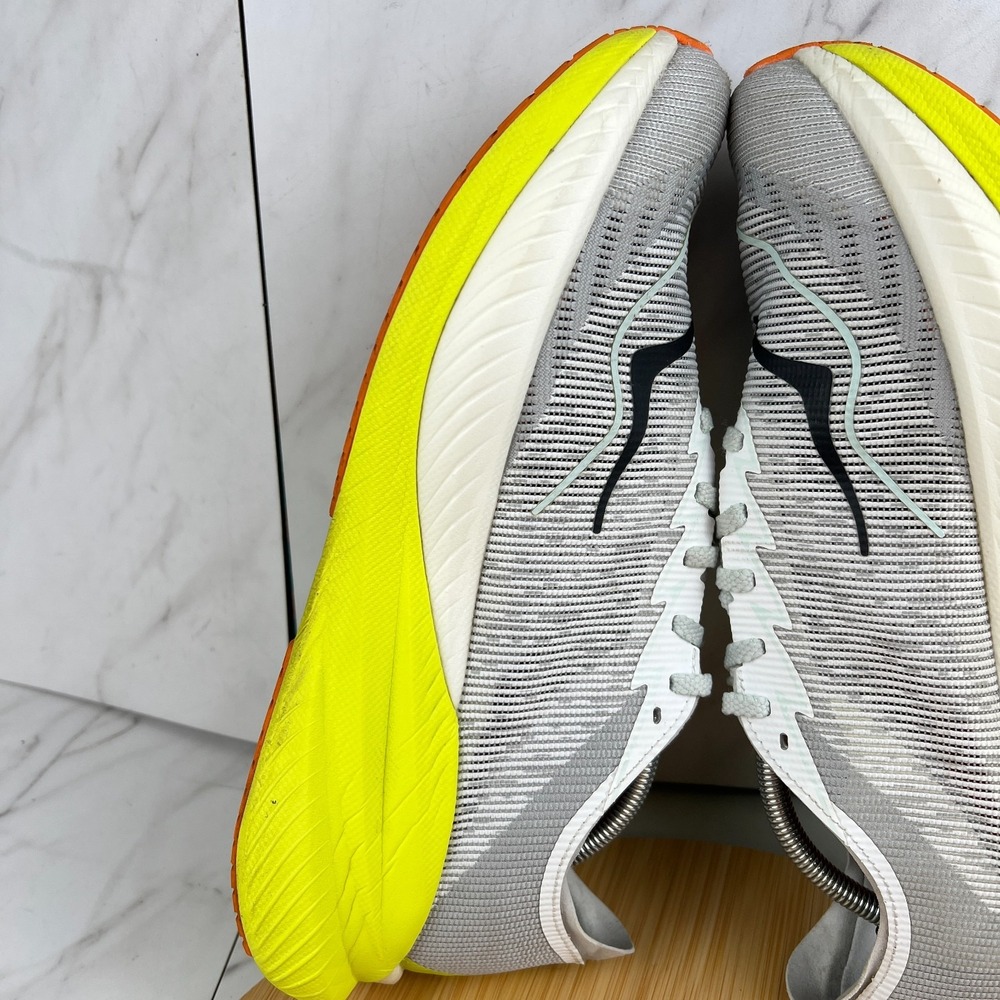 Hoka One Mach X 2 Mens Size 12 D Frost Citrus Running Sneakers Shoes 1155119 FCF - Picture 5 of 12